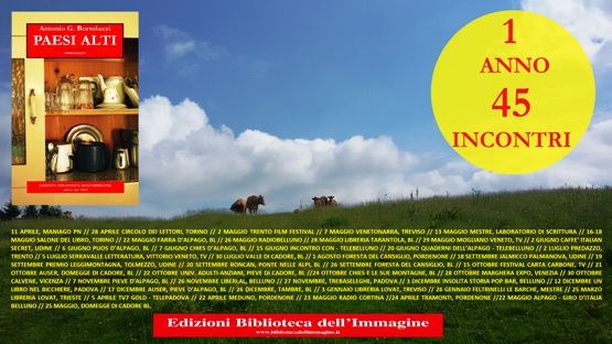 Paesaggio montano e copertina Paesi alti